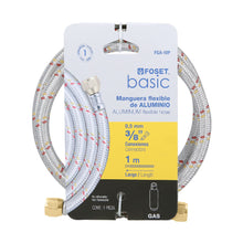 Cargar imagen en el visor de la galería, Manguera para gas, aluminio, 3/8' X 100 cm, Foset Basic