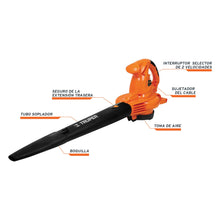 Cargar imagen en el visor de la galería, Sopladora/Aspiradora eléctrica 1,440W, con bolsa recolectora