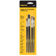 Cargar imagen en el visor de la galería, Juego de pinceles en blister con 5 piezas, Pretul