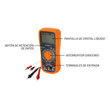 Cargar imagen en el visor de la galería, Multímetro digital profesional con RMS verdadero