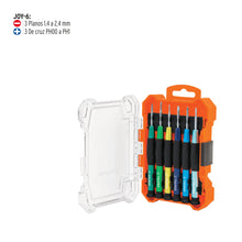 Cargar imagen en el visor de la galería, Juego con desarmadores de precisión, 6 piezas