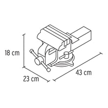 Cargar imagen en el visor de la galería, Tornillos de banco tipo Europeo, hierro nodular, 8'