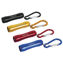 Cargar imagen en el visor de la galería, Llavero tipo linterna con LED, incluye pila LR44, 60 piezas