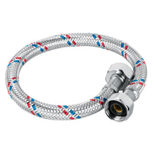 Cargar imagen en el visor de la galería, Manguera flexible para lavabo, 40 cm, aluminio, Foset Basic