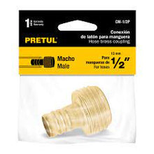 Cargar imagen en el visor de la galería, Conector sencillo 1/2', macho, Pretul