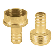 Cargar imagen en el visor de la galería, Conectores macho y hembra 1/2', de latón Pretul