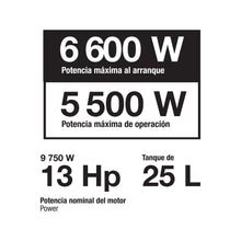 Cargar imagen en el visor de la galería, Generador eléctrico a gasolina, 5,500 w, Pretul