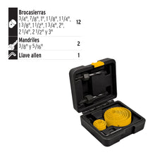 Cargar imagen en el visor de la galería, Juego de brocasierras de acero al carbono, 15 pzas, Pretul