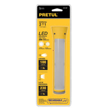 Cargar imagen en el visor de la galería, Linterna recargable con lámpara de emergencia, 230lm, Pretul