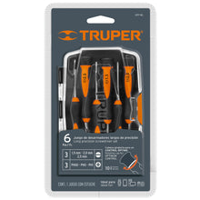 Cargar imagen en el visor de la galería, Juego con desarmadores largos de precisión, 6 piezas