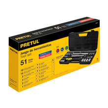 Cargar imagen en el visor de la galería, Set de herramientas para mecánica, 51 piezas, Pretul