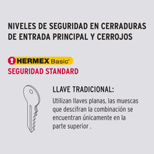 Cargar imagen en el visor de la galería, Cerradura sobreponer,instala-fácil, izq,blister,Hermex Basic