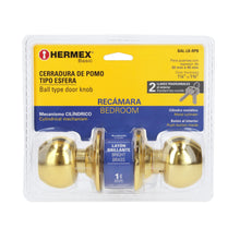 Cargar imagen en el visor de la galería, Cerradura esfera, cilíndrico, recámara, brillante,HB, bliste