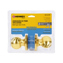 Cargar imagen en el visor de la galería, Cerradura esfera, tubular, recámara,brillante, Basic, bliste