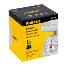 Cargar imagen en el visor de la galería, Báscula mecánica Pretul de cocina para 1 kg