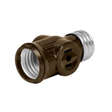 Cargar imagen en el visor de la galería, Portalámpara de baquelita, doble contacto, Volteck