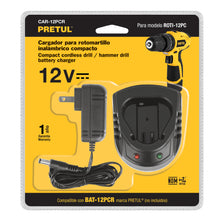 Cargar imagen en el visor de la galería, Cargador baterías,ion litio,12V,rotomartillo compacto, Pretu