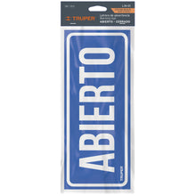 Cargar imagen en el visor de la galería, Letrero de señalización 'ABIERTO/CERRADO', 28 x 12 cm
