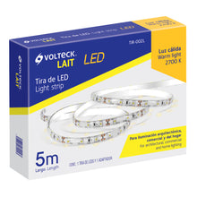 Cargar imagen en el visor de la galería, Tira de LED para interior y exterior, 5 m, 18 W, 2700K