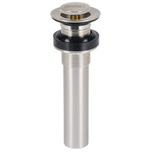 Cargar imagen en el visor de la galería, Contra p/lavabo sin rebosadero, sistema push, satín, 1-1/4'