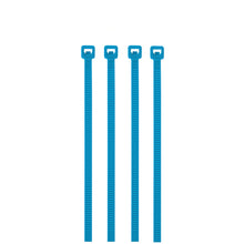 Cargar imagen en el visor de la galería, Cincho plástico azul 50 lb, 30 cm bolsa con 50 piezas