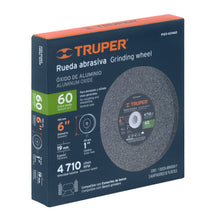 Cargar imagen en el visor de la galería, Piedra para esmeril 6 X 3/4' óxido de aluminio, grano 60