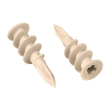 Cargar imagen en el visor de la galería, Taquete 1/2', plástico, autotaladrante,p/panel yeso,100 pzas