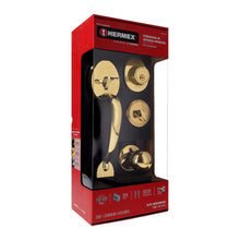 Cargar imagen en el visor de la galería, Cerradura, latón brillante, mariposa, pomo-jaladera