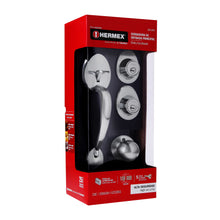 Cargar imagen en el visor de la galería, Cerradura entrada, cromo mate, doble, pomo-jaladera