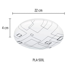 Cargar imagen en el visor de la galería, Plafón redondo, decorativo, diseño de cuadros, 8 W, LED