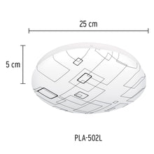 Cargar imagen en el visor de la galería, Plafón redondo, decorativo, diseño de cuadros, 15 W, LED