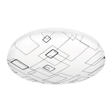 Cargar imagen en el visor de la galería, Plafón redondo, decorativo, diseño de cuadros, 22 W, LED