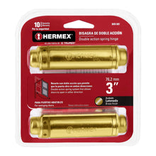 Cargar imagen en el visor de la galería, Bisagra de doble acción 3', acero latonado