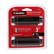 Cargar imagen en el visor de la galería, Bisagra de doble acción 3', acero negro