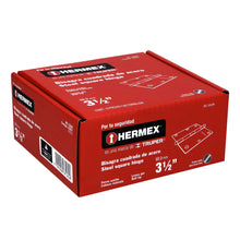 Cargar imagen en el visor de la galería, Bisagra cuadrada 3-1/2', acero cromo mate, redonda