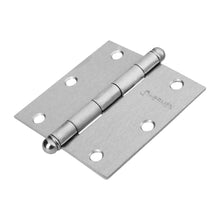 Cargar imagen en el visor de la galería, Bisagra cuadrada 3-1/2', acero cromo mate, redonda