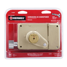 Cargar imagen en el visor de la galería, Cerradura sobreponer, clásica, fácil, tetra, der., blister