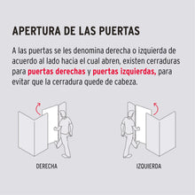 Cargar imagen en el visor de la galería, Cerradura sobreponer, puerta corrediza, instala-fácil, der.