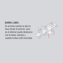 Cargar imagen en el visor de la galería, Cerradura de barra libre, izquierda, blister