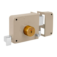 Cargar imagen en el visor de la galería, Cerradura de sobreponer, clásica, llave tetra,derecha