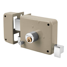 Cargar imagen en el visor de la galería, Cerradura de sobreponer, clásica, izquierda, 2 llaves