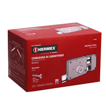 Cargar imagen en el visor de la galería, Cerradura de sobreponer, clásica, instala-fácil, tetra, der