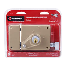 Cargar imagen en el visor de la galería, Cerradura de sobreponer, clásica, izquierda