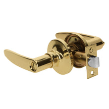 Cargar imagen en el visor de la galería, Cerradura manija, cilindro latón, latón brillante, baño