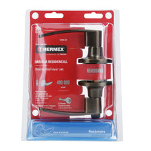 Cargar imagen en el visor de la galería, Cerradura manija, cilindro latón, latón antiguo, recámara