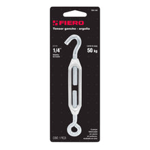 Cargar imagen en el visor de la galería, Tensor zinc, 1/4', gancho-argolla