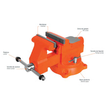 Cargar imagen en el visor de la galería, Tornillos de banco uso industrial, hierro nodular, 6'