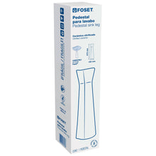 Cargar imagen en el visor de la galería, Pedestal cerámico para lavabo, blanco