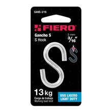 Cargar imagen en el visor de la galería, Gancho 'S' para cable de 3/16'