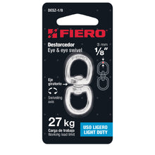 Cargar imagen en el visor de la galería, Destorcedor de zinc, para cable de 1/8'